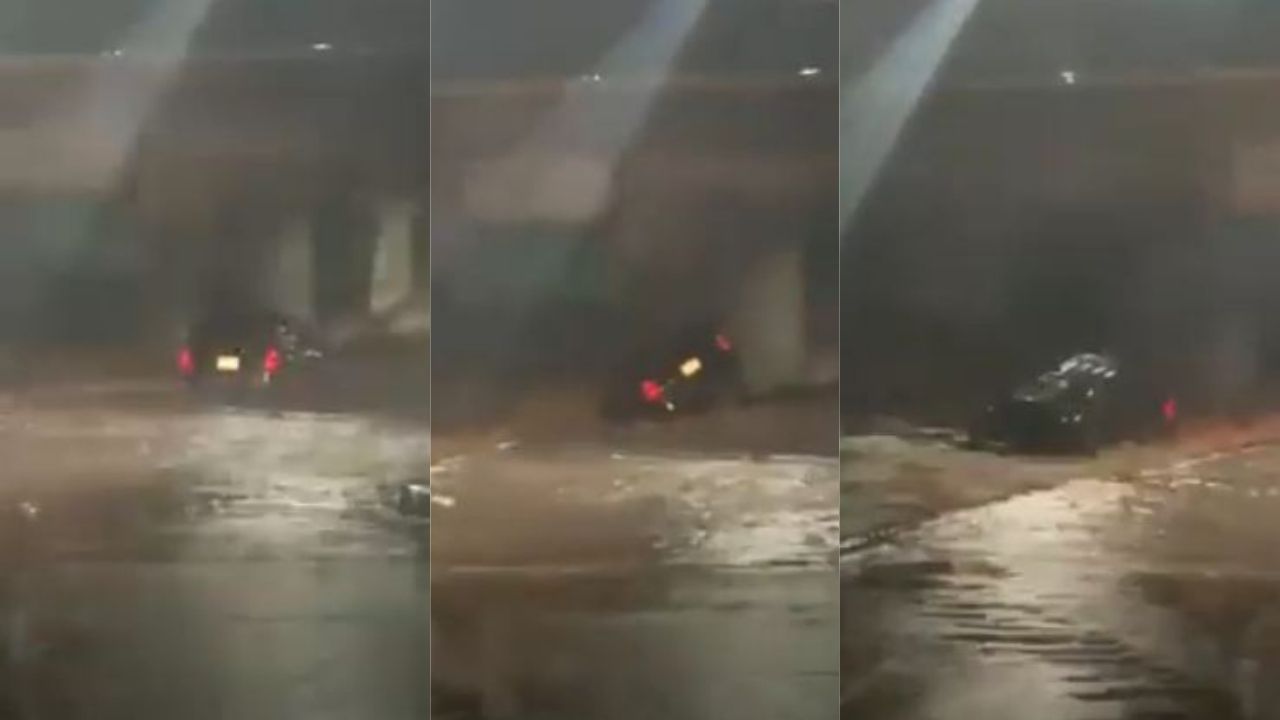 Hondureño se salva de morir luego que la corriente del río Bermejo arrastrara su carro, aquí el vídeo