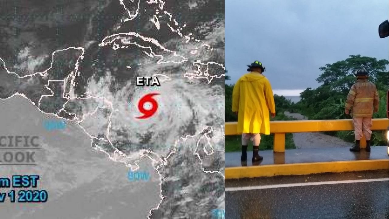Huracán Eta se convierte en categoría 4, provocando fuertes lluvias en Honduras