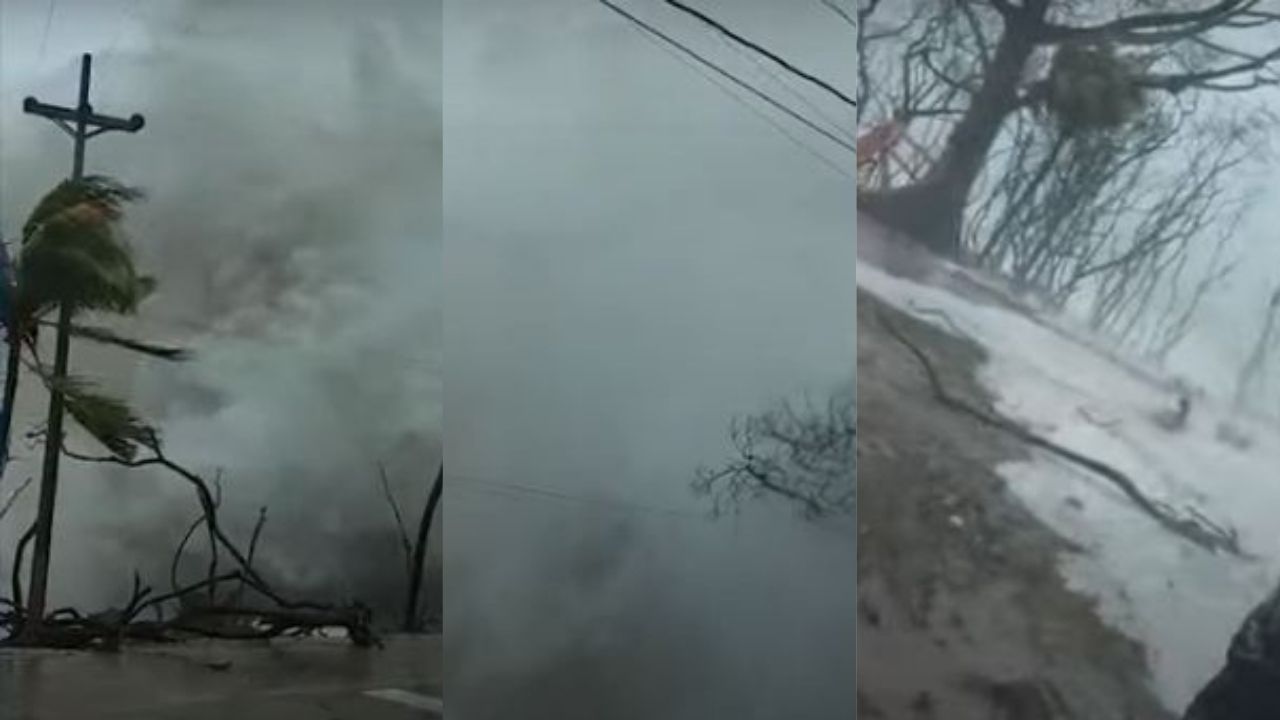 Gigantesca ola sorprende a habitantes de la isla de San Andrés, Colombia