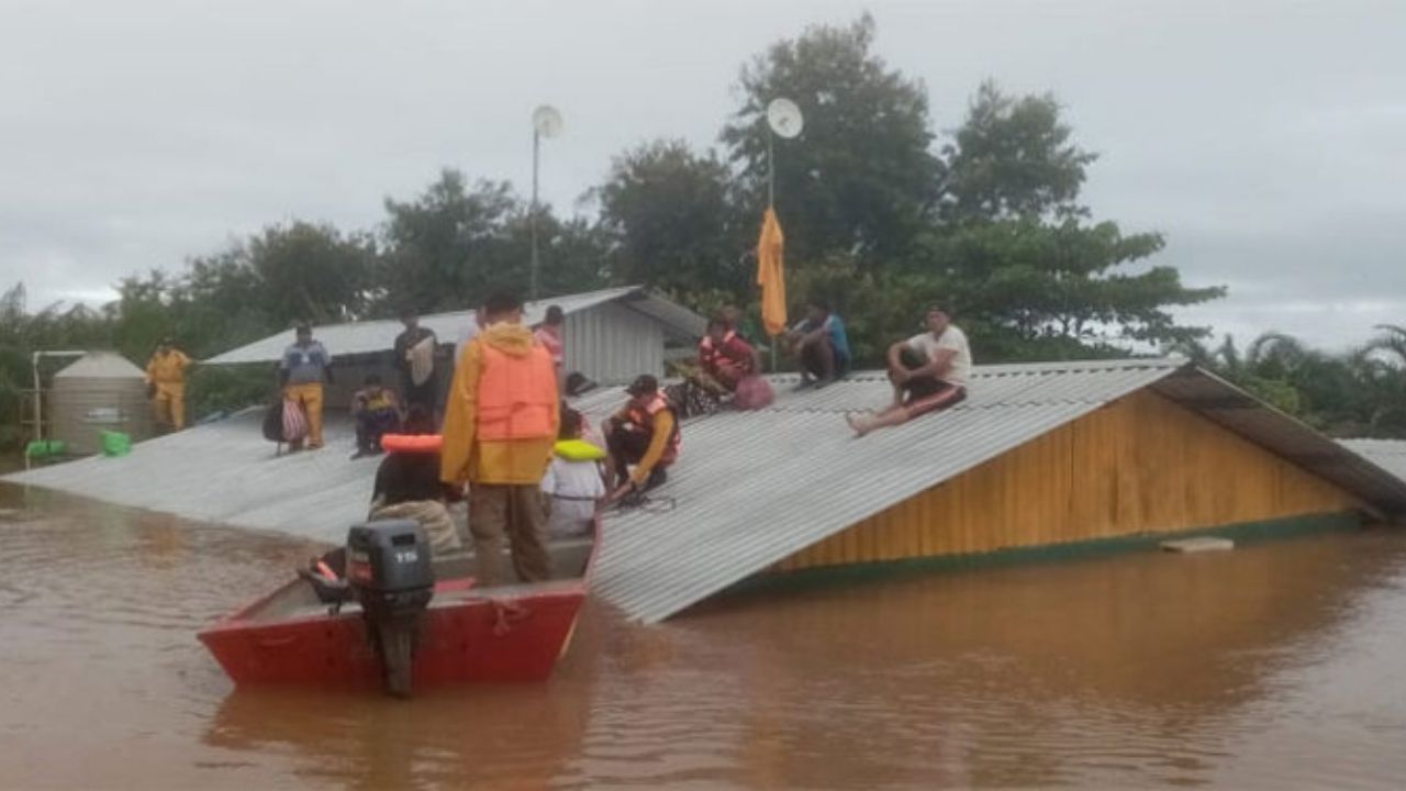 ¡Alerta! En un lapso de dos horas, familias que viven en el Valle de Sula deben evacuar para evitar catástrofe por Eta