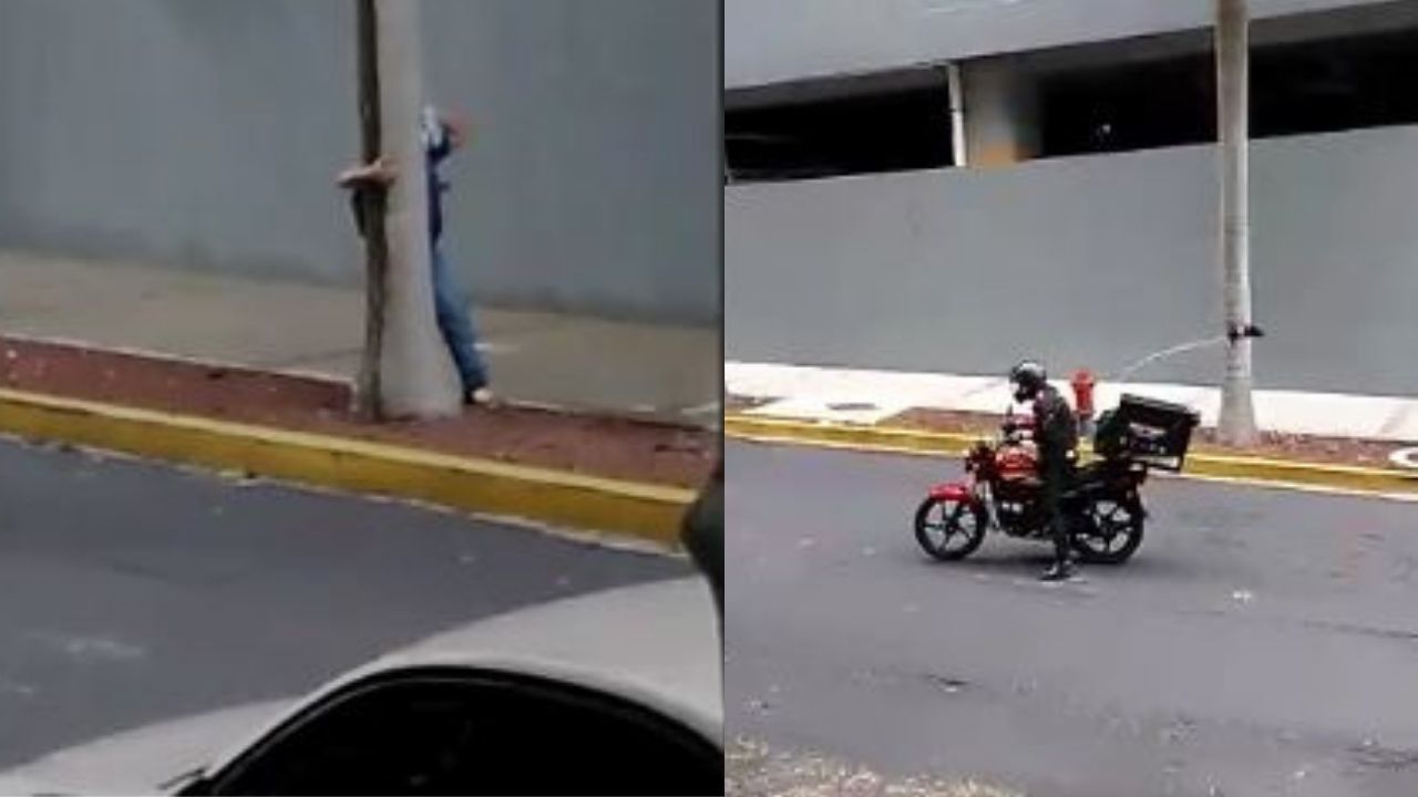 Video: dos hondureños víctimas de una ráfaga de viento, uno se agarró de un poste eléctrico en SPS