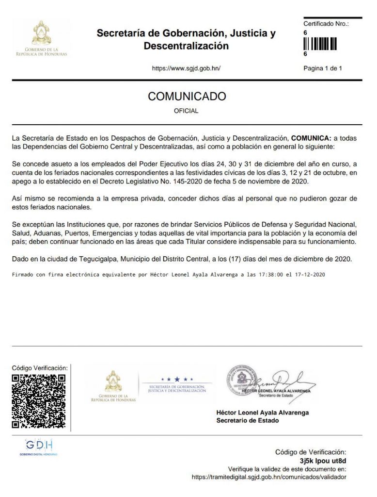 Comunicado 
