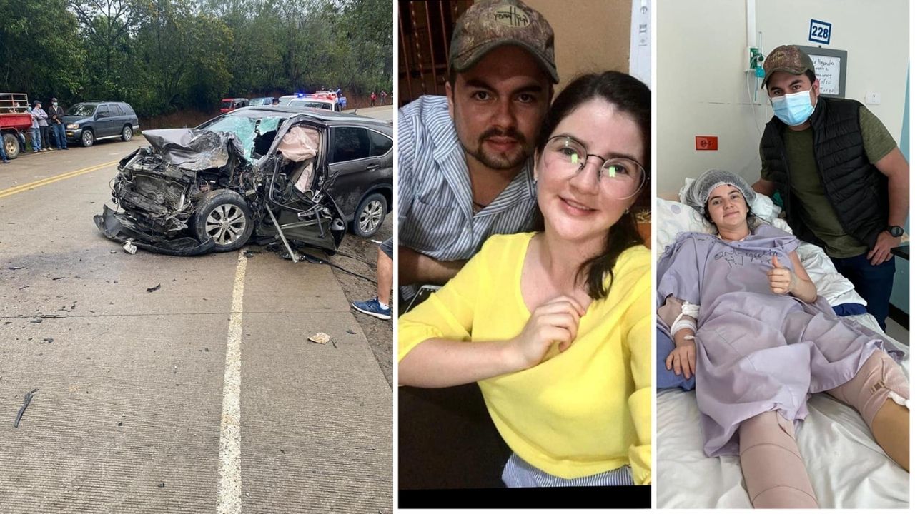 Doctora hondureña urge de ayuda tras sufrir accidente de tránsito cuando iba a trabajar a triaje; sus amigos claman apoyo