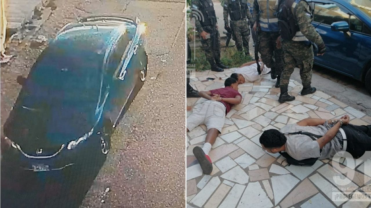 Capturan a sujetos sospechosos de realizar asaltos en residencial Plaza de Tegucigalpa