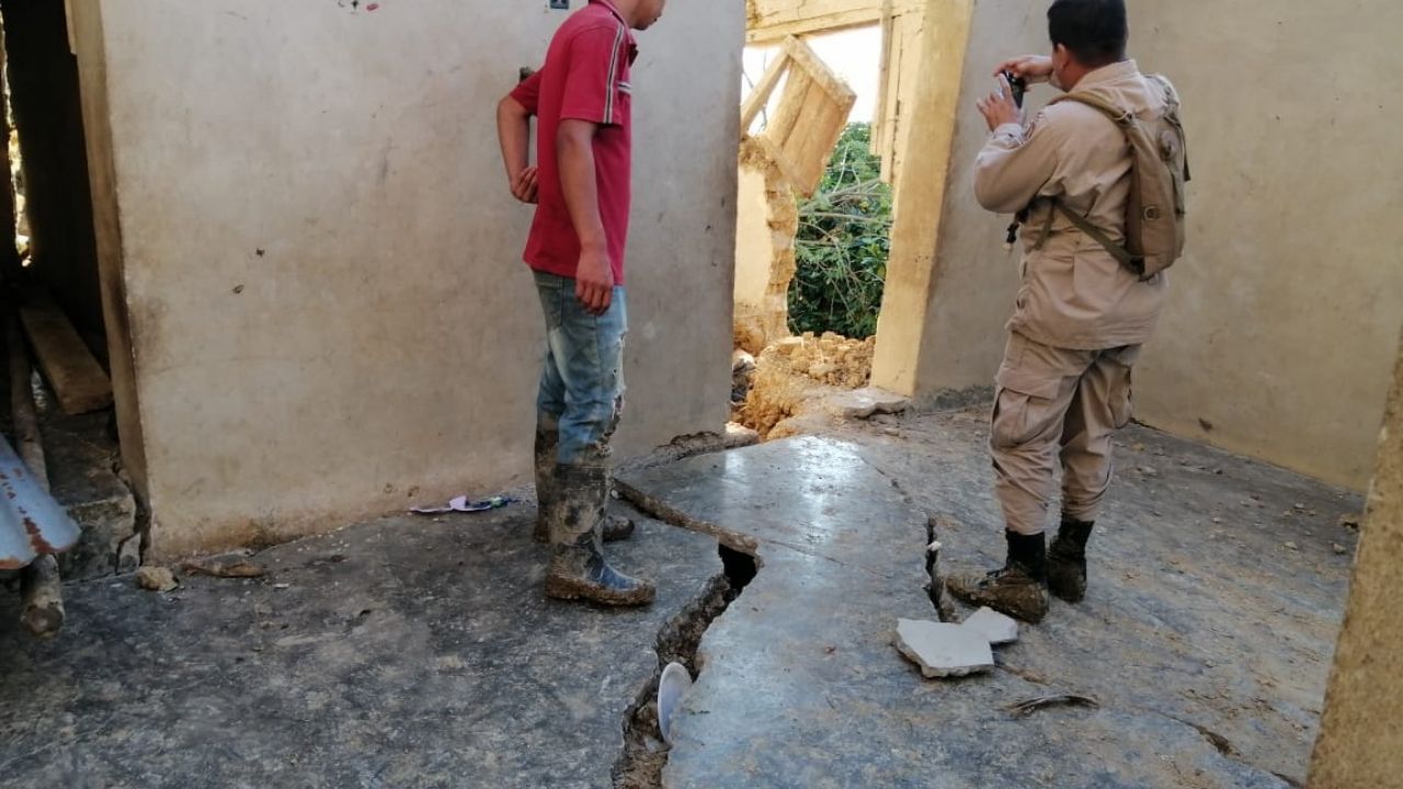 En imágenes falla geológica amenaza con desaparecer varias comunidades en Macuelizo, Santa Bárbara