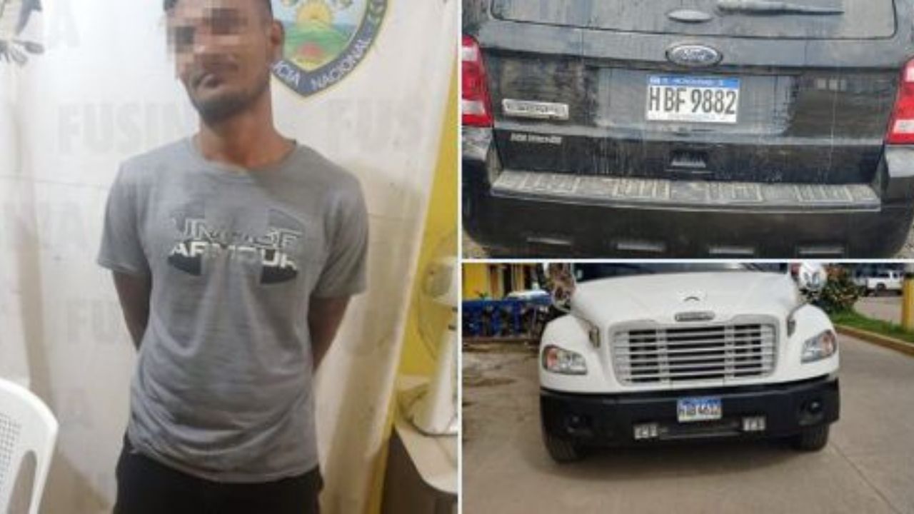 Arrestan a hondureño sospechoso de robar vehículo con mercadería en Sabá, Colón