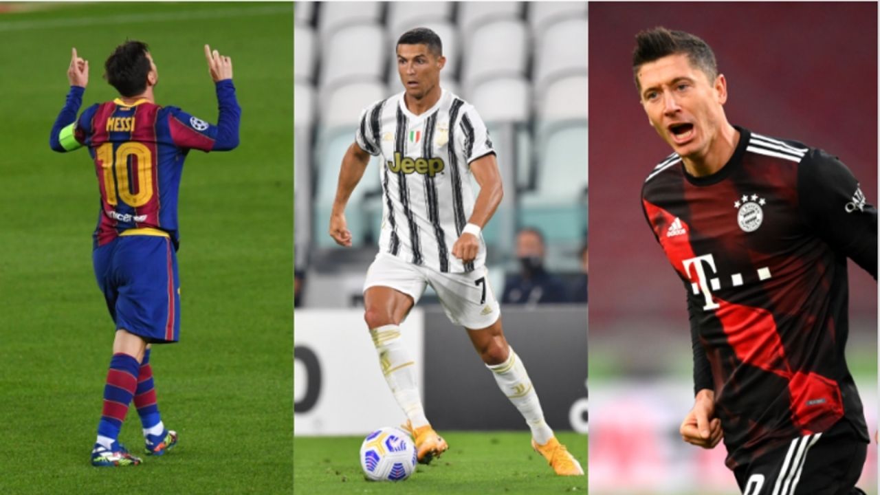 Cristiano, Messi y Lewandowski aspirantes a Globe Soccer Awards 2020