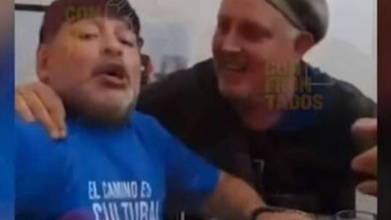 Filtran polémico video de Diego Maradona días antes de su operación en la cabeza