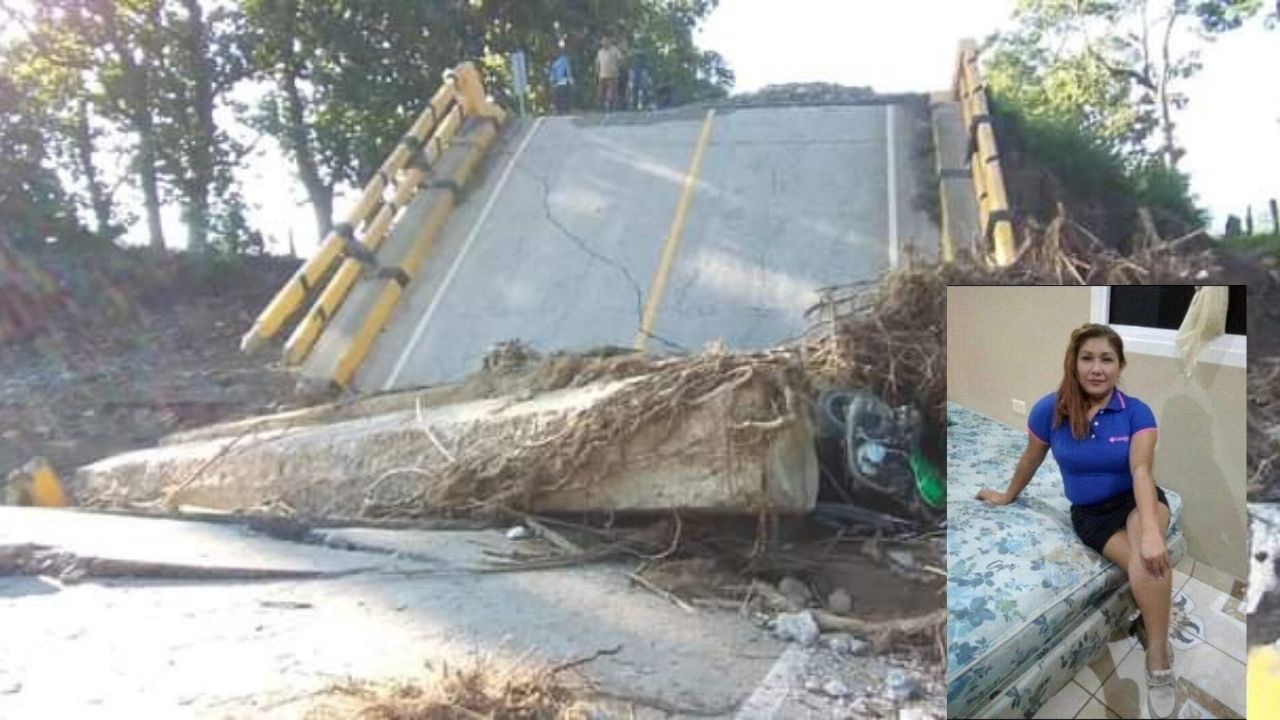 Imagen de Honduras: pareja se accidenta porque no se percató que puente estaba malo; la mujer falleció