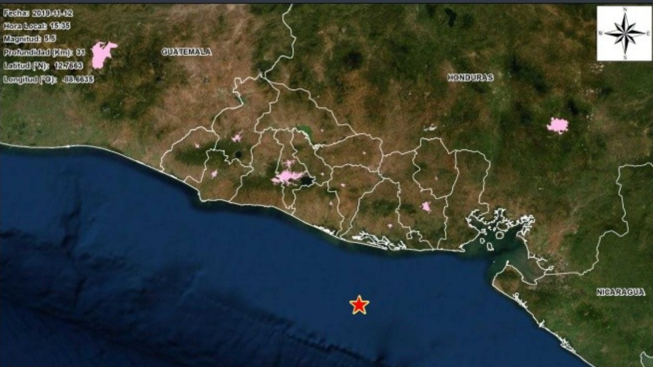 Aumentan a 70 los sismos registrados entre 2 ciudades en este de El Salvador
