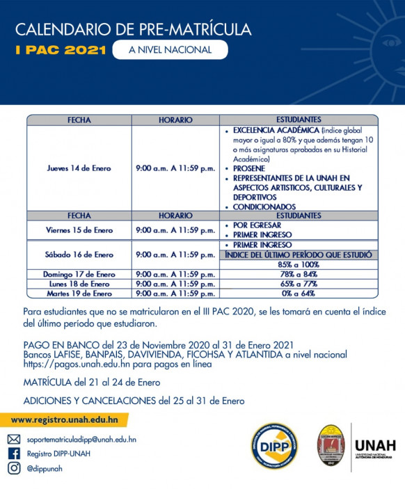 comunicado de la UNAH 