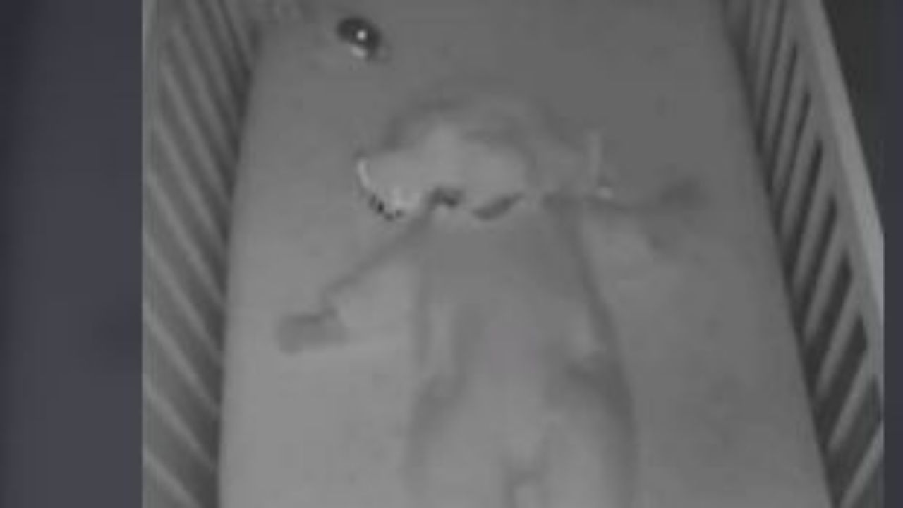 Bebé se salvó de morir asfixiado con su propia cobija, cámara de seguridad captó el momento