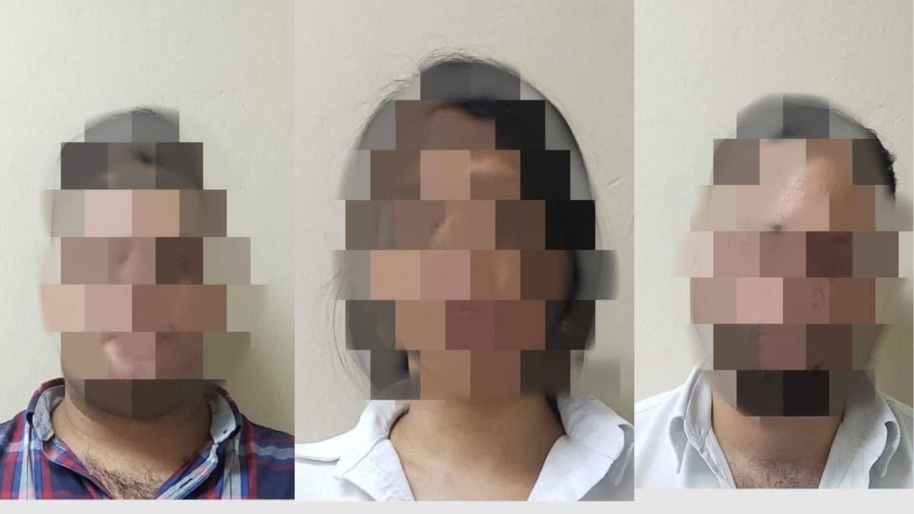 Tres personas capturadas por llevar a mujer atada de pies y manos al interior de una camioneta en SPS