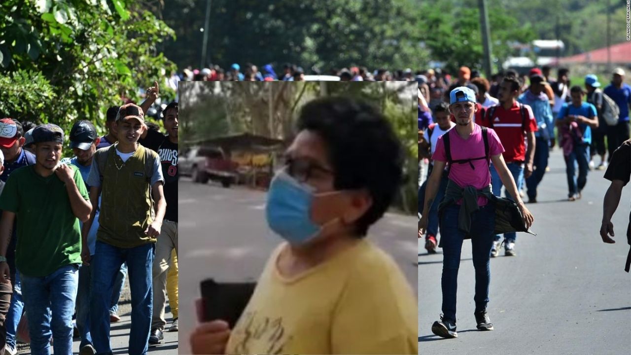 'No regreso a Honduras, pandilleros violaron a mis nietas', dramáticas declaraciones  de hondureña en caravana migrante