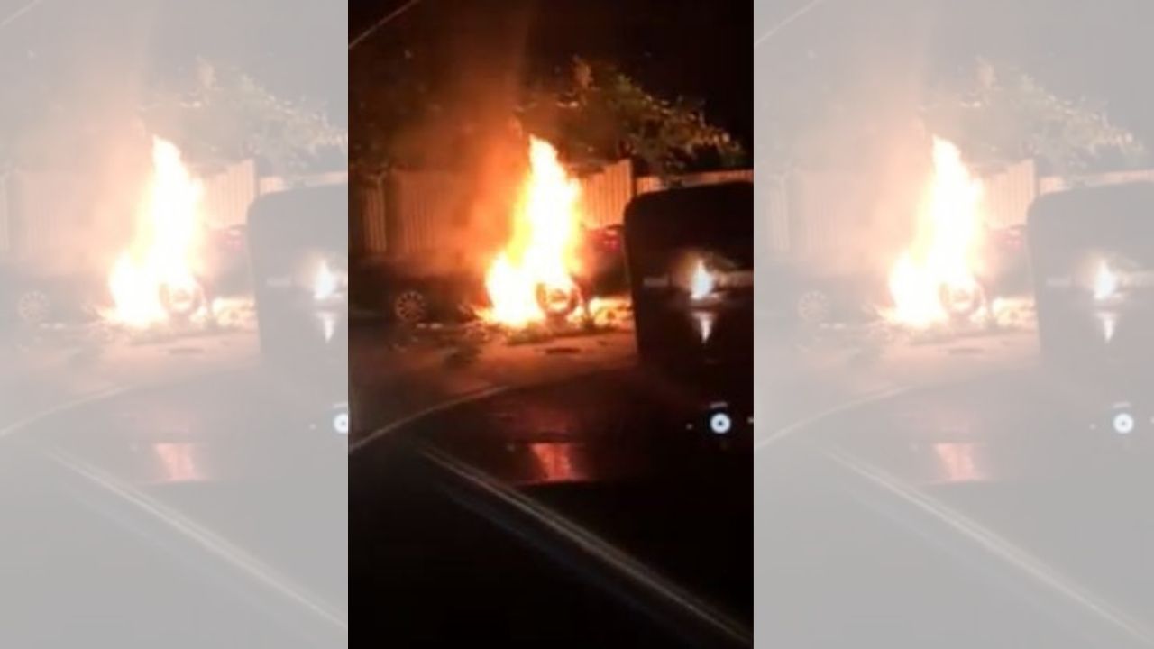 Hondureño muere carbonizado en su vehículo y graban en vídeo sus gritos de auxilio