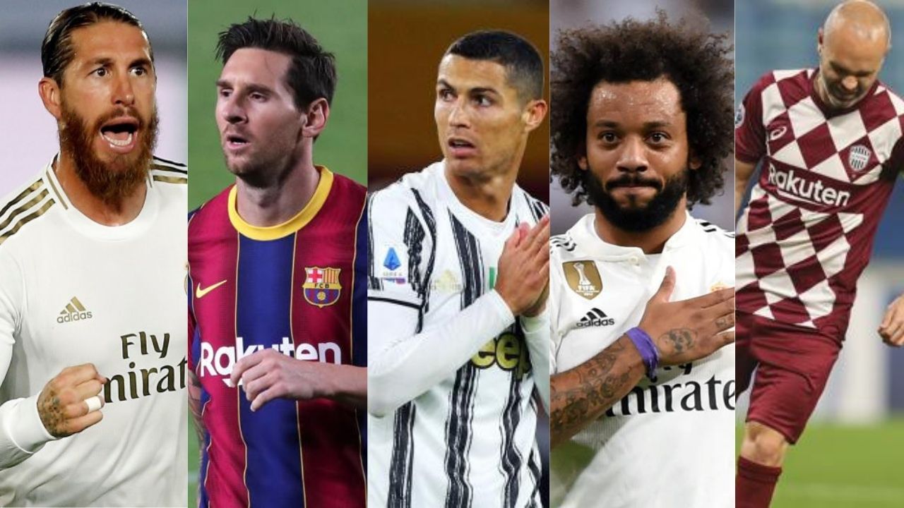 Sergio Ramos, Iniesta, Messi, CR7, Marcelo, Modric y Kroos en el 11 de la década