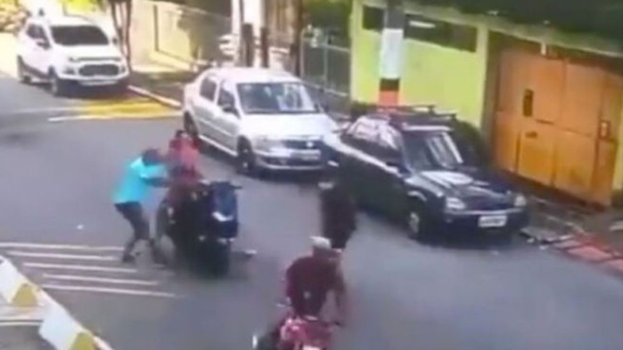 Mira cómo fue frustrado por militares un asalto a una pareja en Brasil