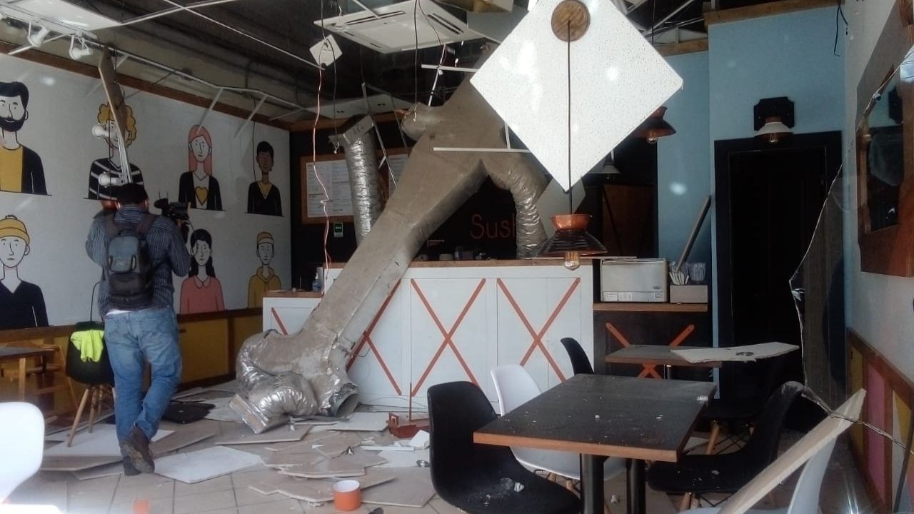 Explota chimbo de gas en restaurante de comida en Tegucigalpa