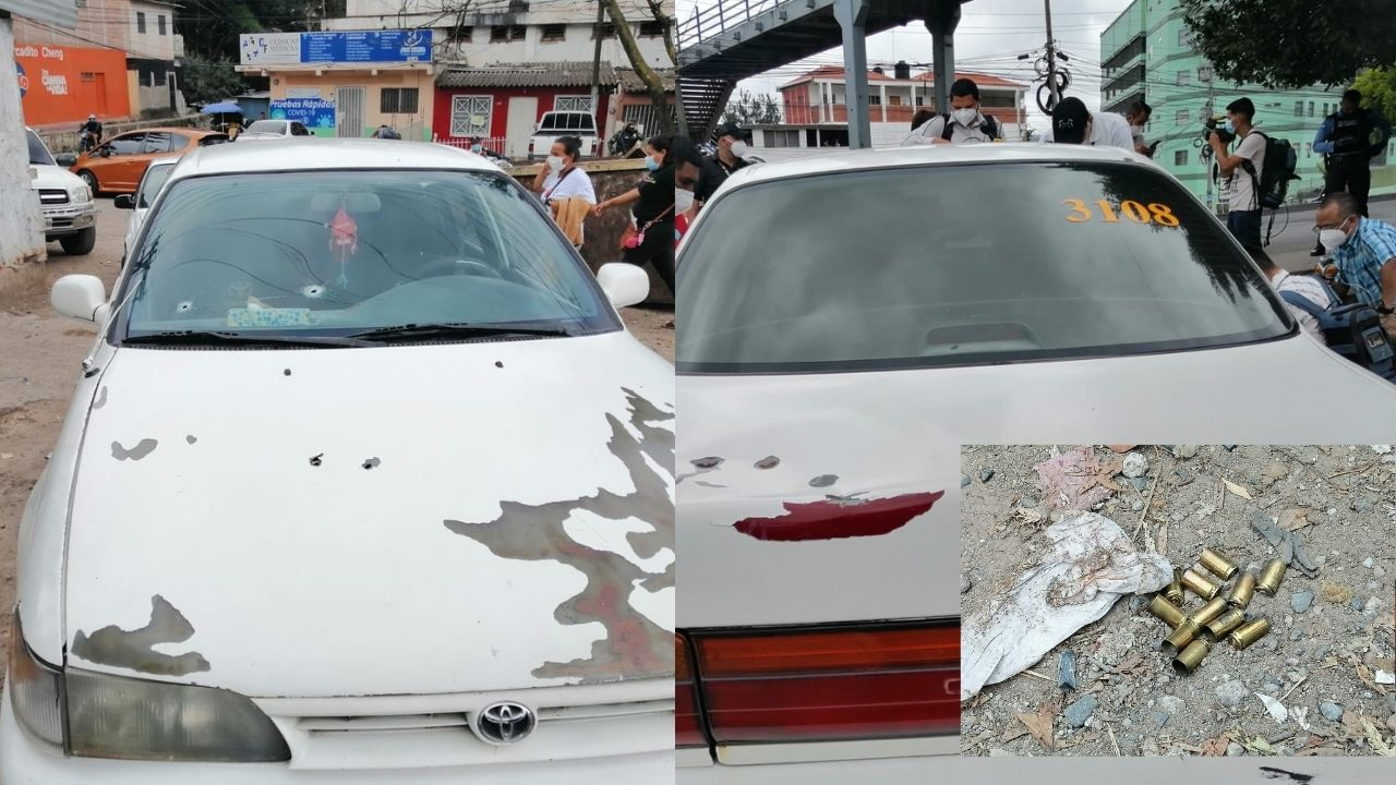 ¡De milagro! Taxista se salva de morir después que sicarios le atacan su unidad de transporte