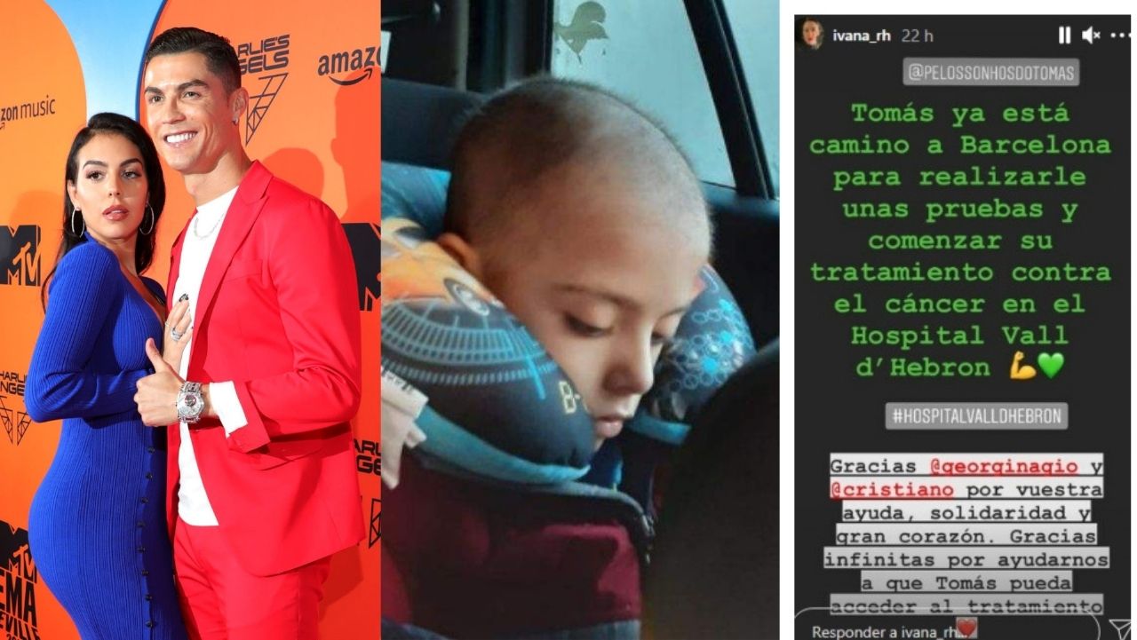 Cristiano Ronaldo y Georgina Rodríguez ayudan a pagar el tratamiento de un niño con cáncer