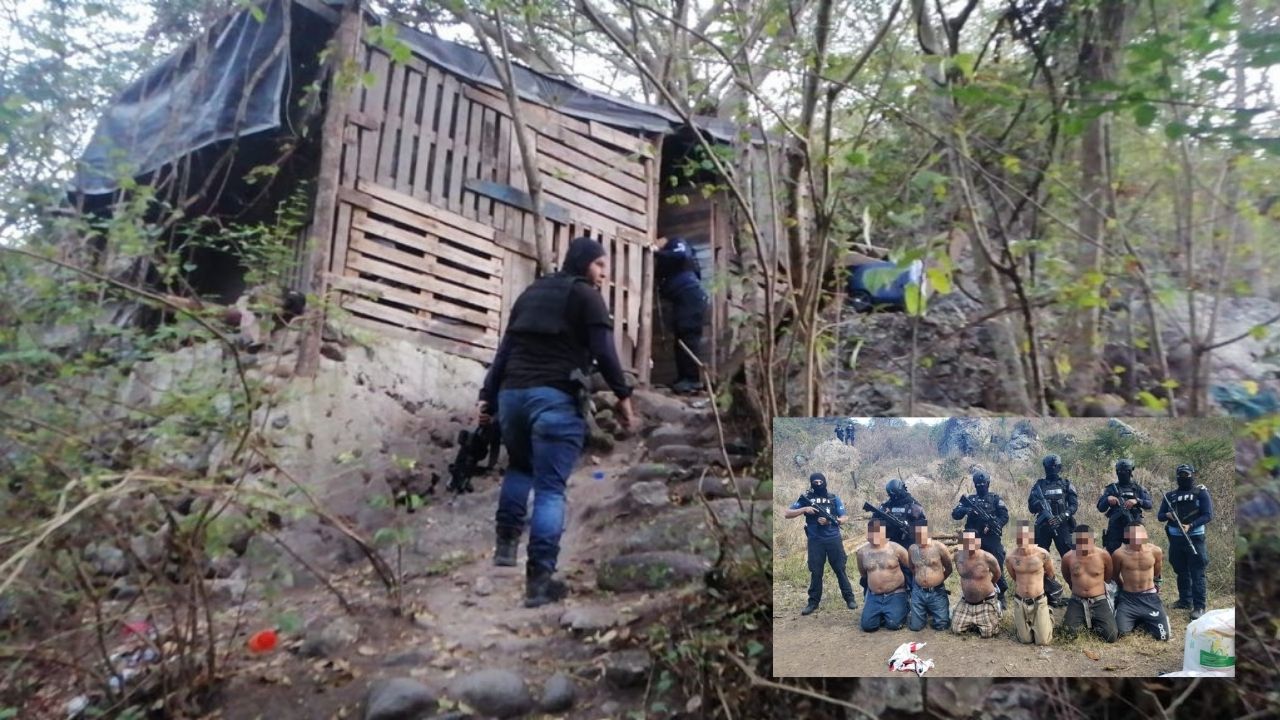 Capturan a seis supuestos mareros en un campamento para entrenamiento de sicarios en salida a Olancho