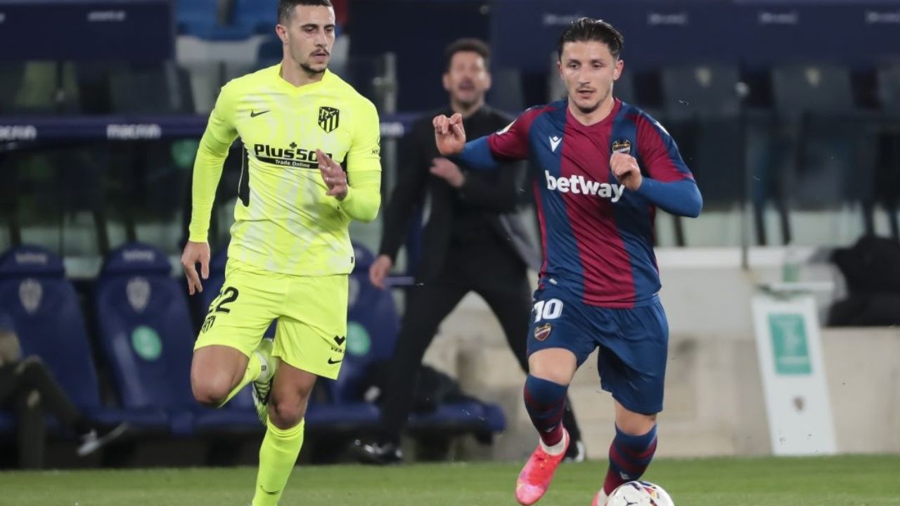 Levante sorprendió al Atlético de Madrid y le ganó 2-0 en el Wanda Metropolitano