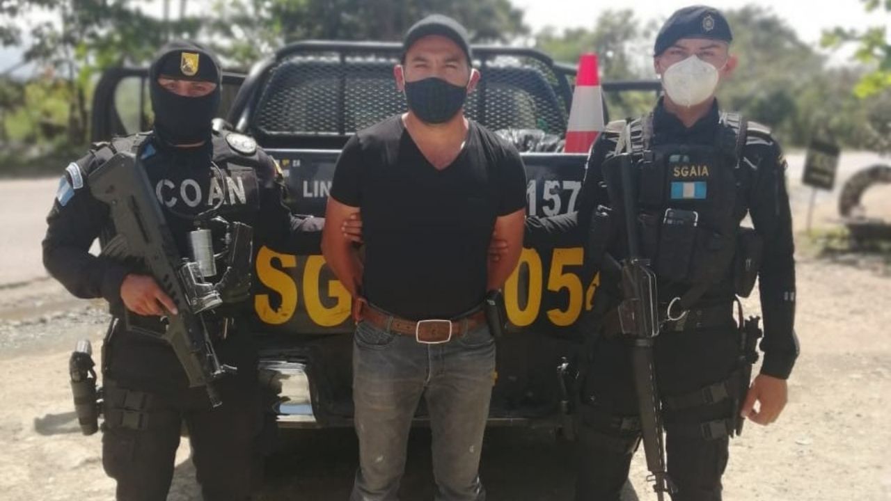 Capturan en Guatemala a supuesto narco exigido por Estados Unidos, el décimo durante el 2021