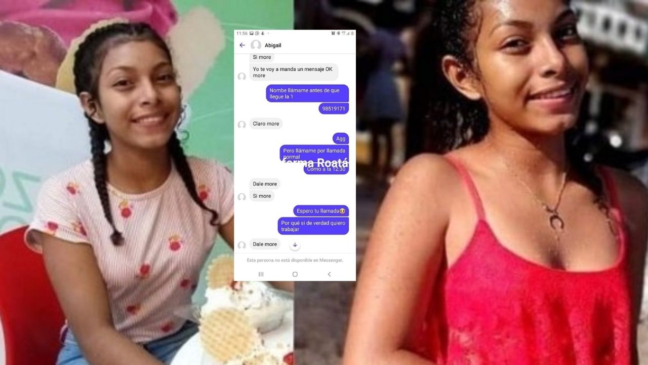 Imagen de 'De qué se trata el trabajo': Publican chats de joven de 15 años hallada muerta tras ir a una entrevista laboral en Roatán