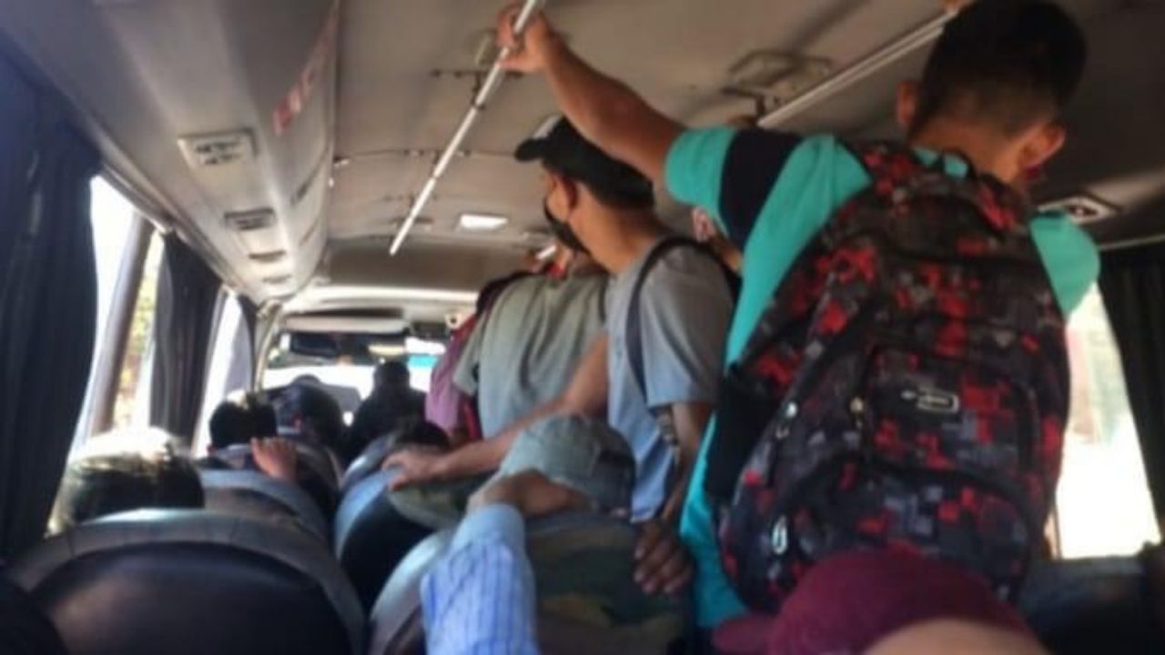 Indignación por bus urbano lleno de pasajeros en Santa Bárbara, pese a la orden del distanciamiento social