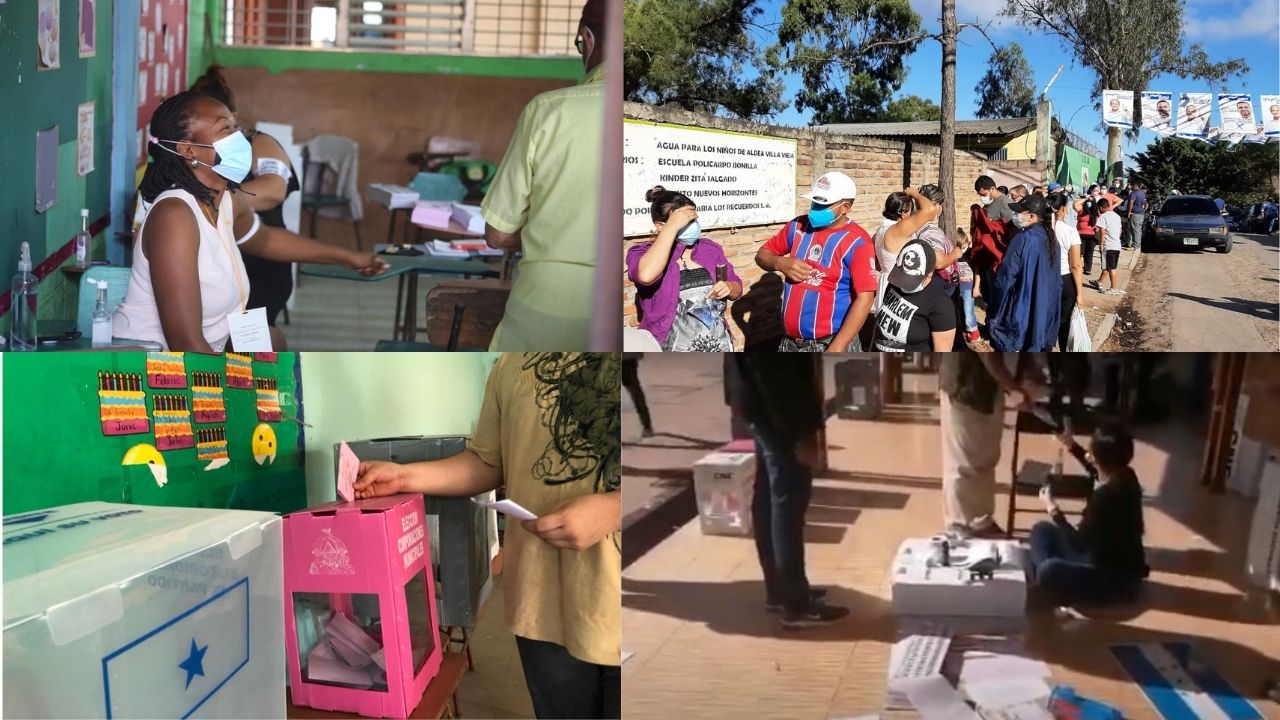 Las primeras imágenes del proceso electoral primario de Honduras