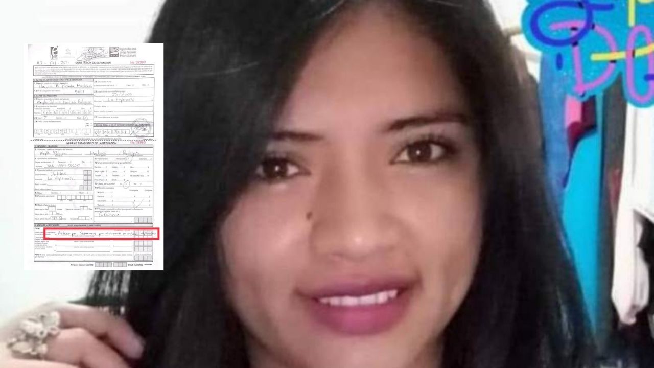 Esta es el acta de defunción de Keyla Martínez que confirma que la mataron