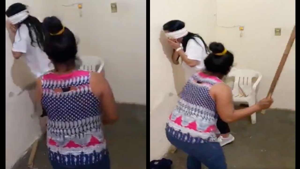 Vídeo: narcos golpean brutalmente a mujer por tener una supuesta relación con político mexicano