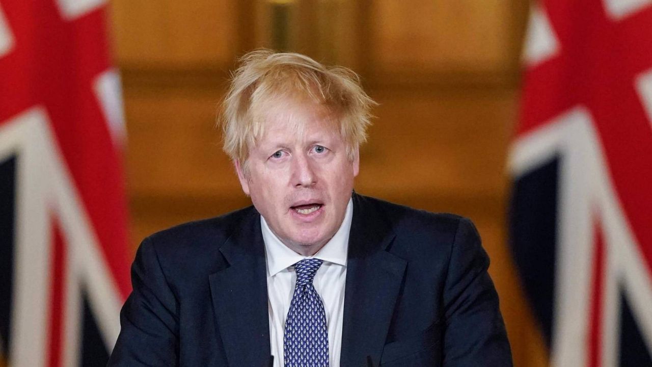 El primer ministro británico Boris Johnson en contra de la Superliga europea