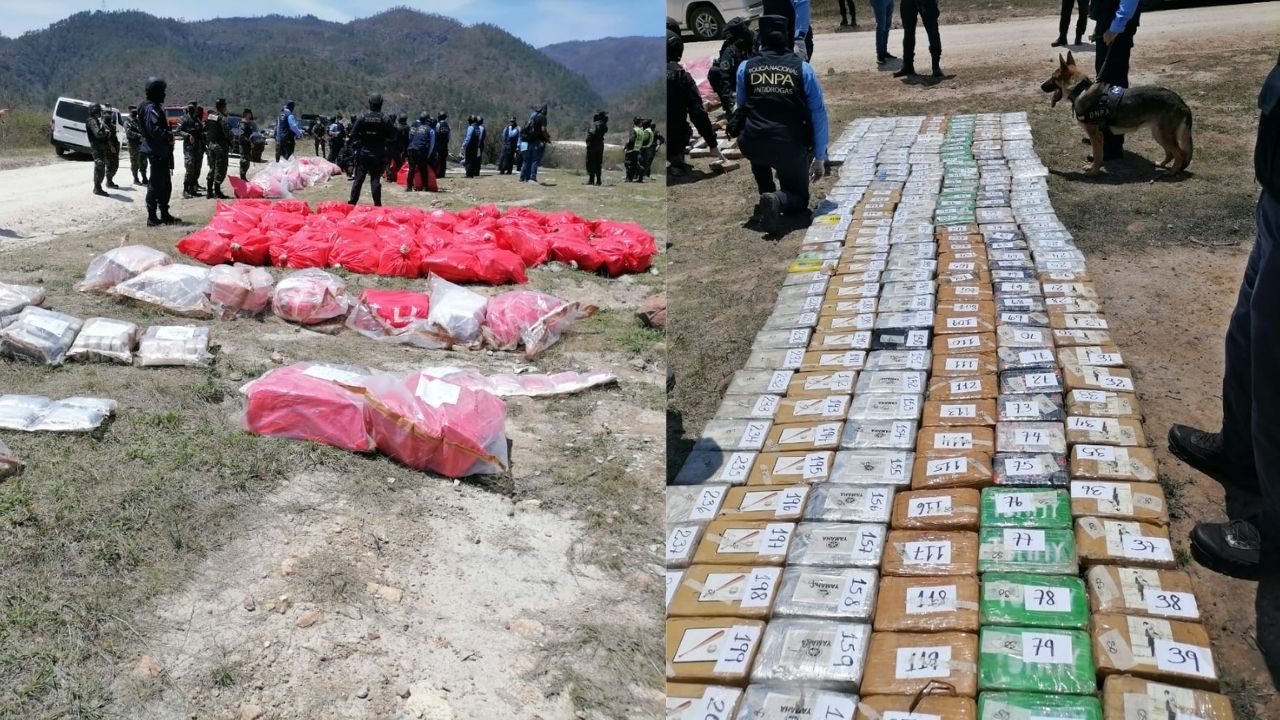 Honduras incinera 2.3 toneladas de clorhidrato de cocaína decomisadas a redes de narcotráfico
