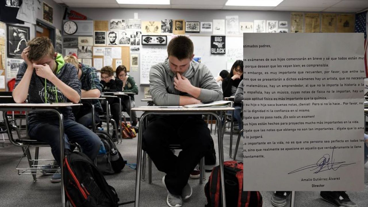 'Si su hijo saca buenas notas ¡genial!, si no lo hace. No le quite la dignidad, ni la confianza en sí mismo' dice comunicado de director de colegio que es viral