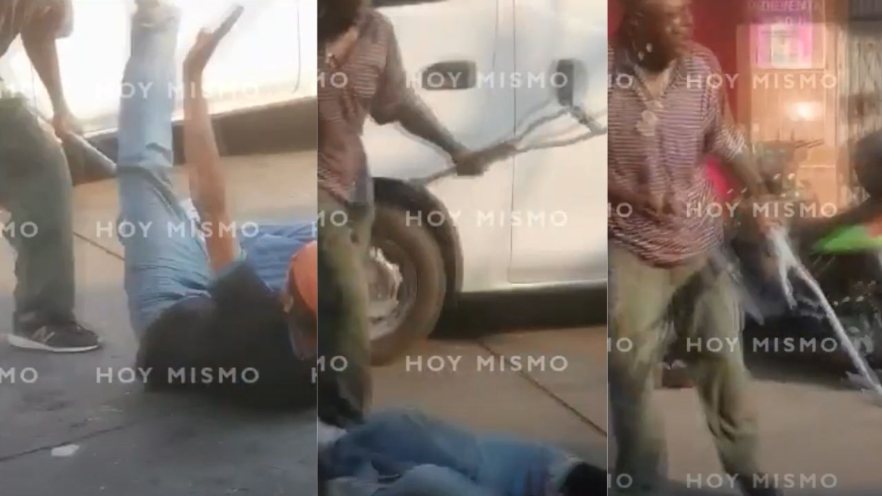 '¡Ay, Dios mío! Ya no': Captan a dos hombres cuando se enfrentan con machetes en La Ceiba, Atlántida