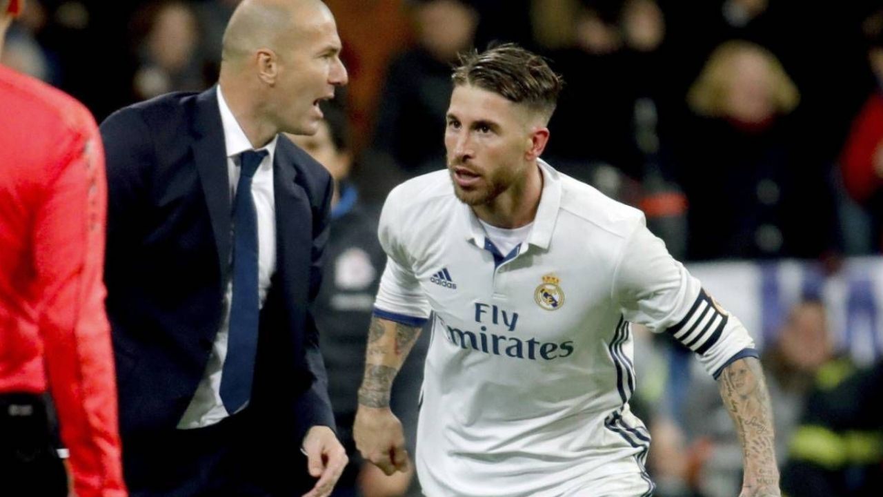 Zidane dejó a Sergio Ramos fuera de la convocatoria para el partido contra Osasuna