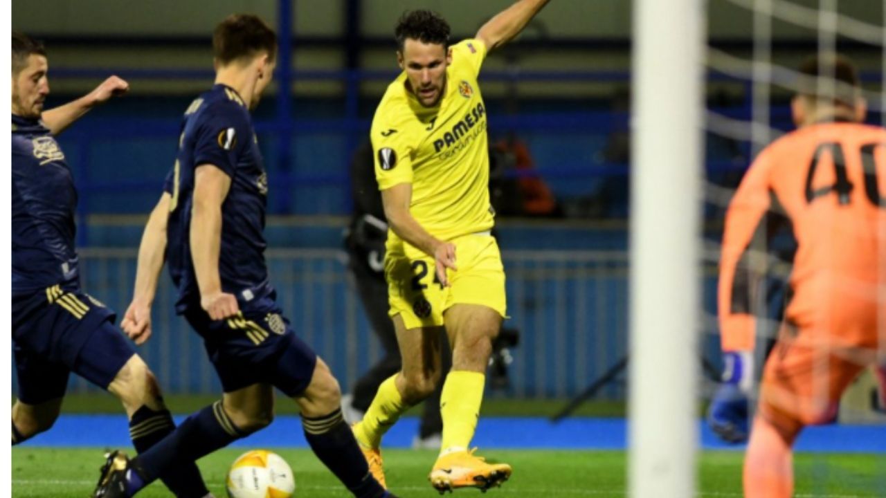 Villarreal venció 1-0 en Zagreb por la Europa League