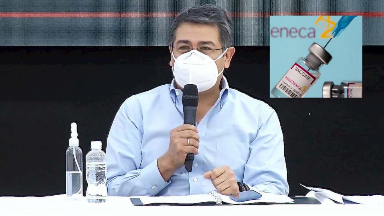 Presidente Hernández ya tiene cita en el IHSS para aplicarse la dosis AstraZeneca porque adolece de dos enfermedades