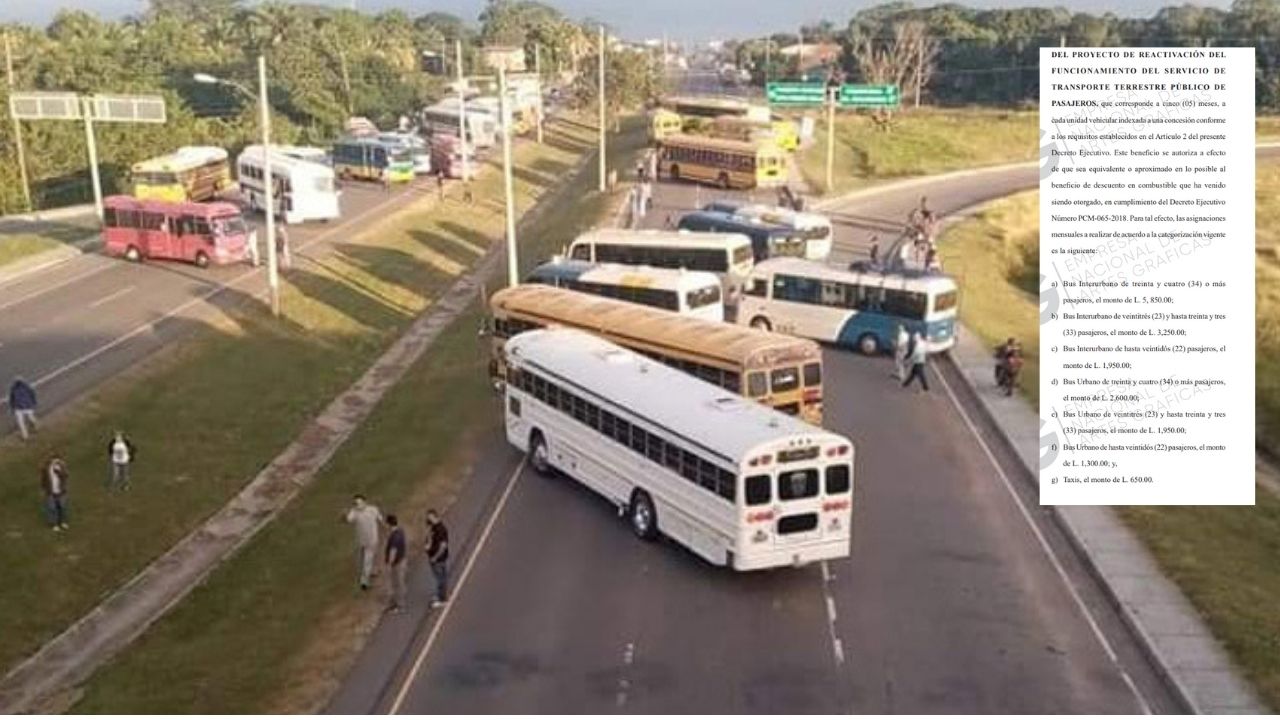 Publican en La Gaceta decreto que beneficia a transportistas hondureños