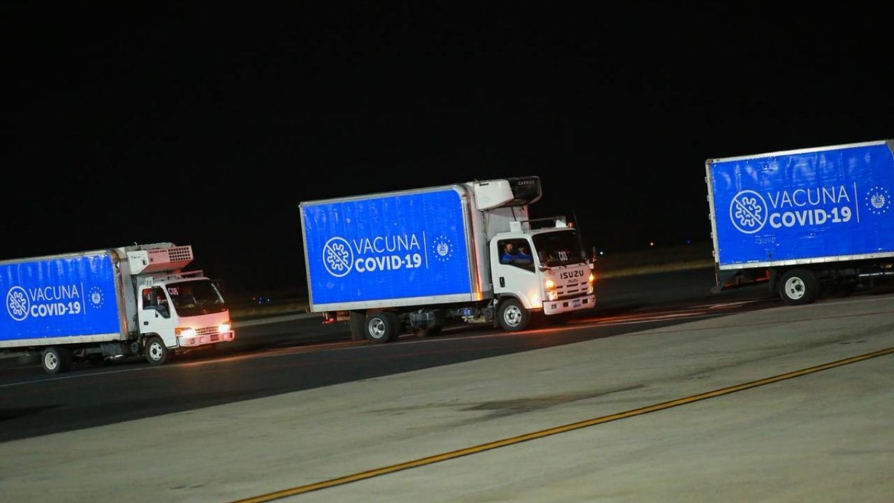 En 14 camiones serán trasladadas las vacunas que donó El Salvador a siete municipios de Honduras