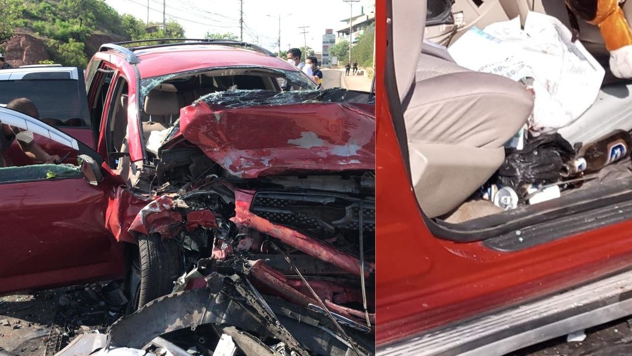 Conductor ebrio provocó  accidente que dejó varios lesionados, entre estos, una niña  en Tegucigalpa
