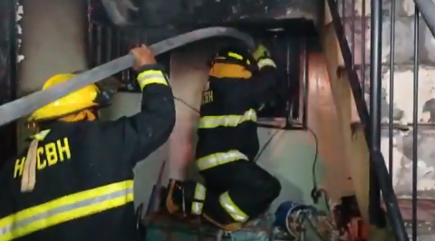 Varias viviendas fueron consumidas por un voraz incendio en Comayagüela