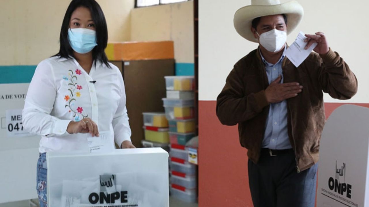 Fujimori arriba de Castillo pero en empate técnico, según el boca de urna