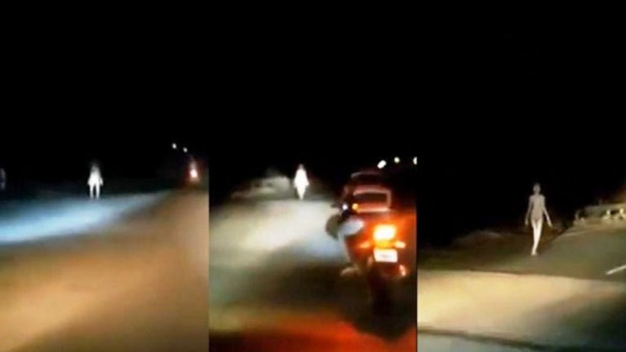 Video capta a un  supuesto alienígena en la India ¿Será real?