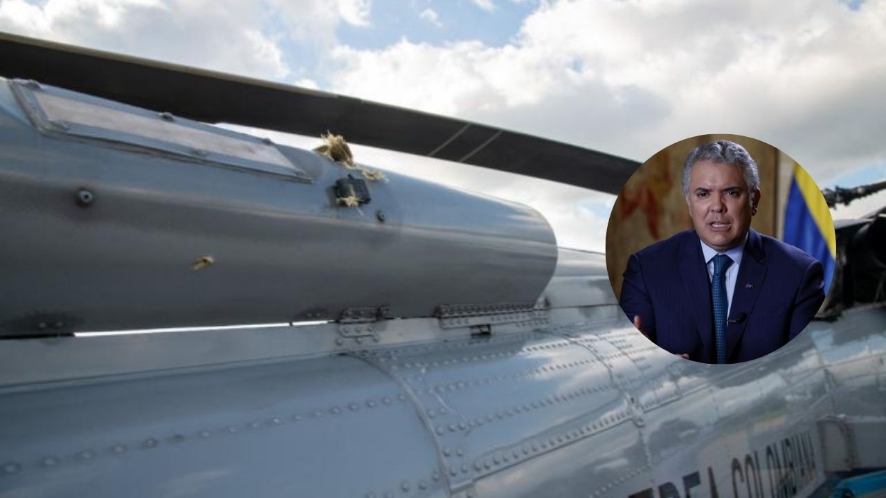 Atacan a disparos el helicóptero en que se transportaba el presidente de Colombia