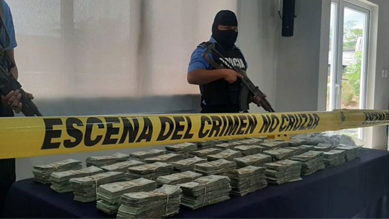 Dos hondureños detenidos en Nicaragua, en decomiso de más de 407.000 dólares