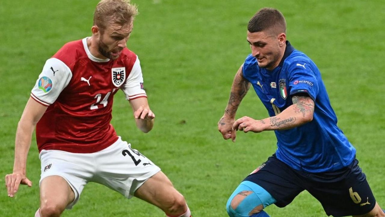 Italia sufrió ante Austria pero se metió a los cuartos de final en la Eurocopa 2020