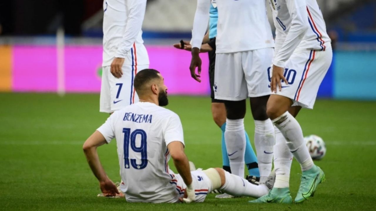 Karim Benzema se lesiona a pocos días de la Eurocopa