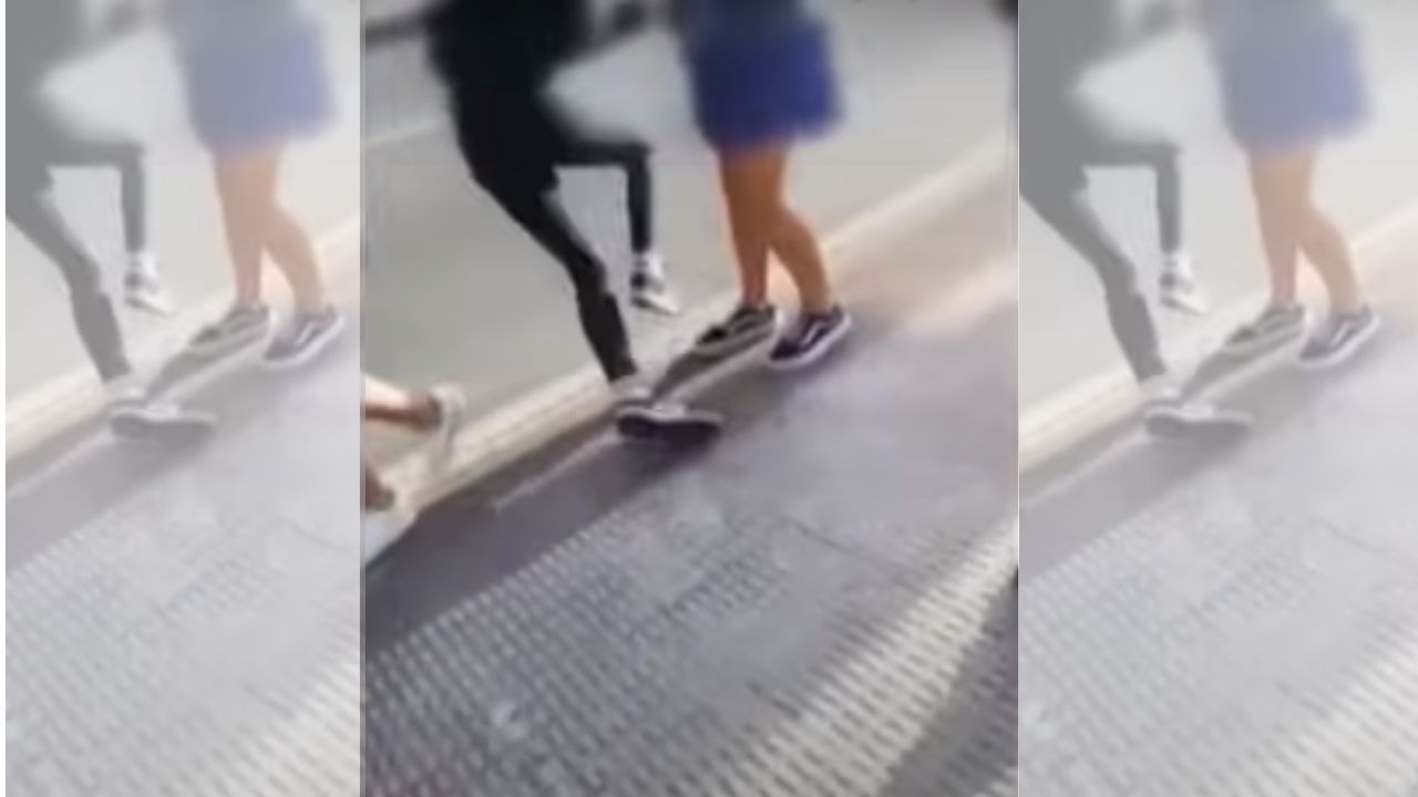 Menor de 14 años estuvo a punto de morir atropellada por cumplir un reto viral con sus amigas, este es el crudo vídeo